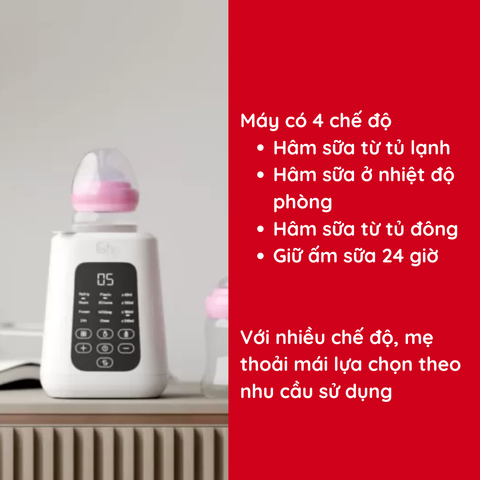 Máy hâm sữa siêu tốc thông minh Fatzbaby MONO 12 FB3011KB