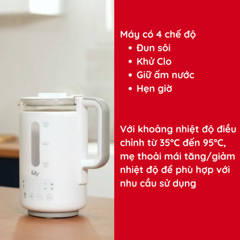 Máy đun và hâm nước pha sữa điện tử Fatzbaby Quickpro 3 FB3700MX