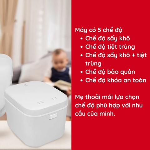 Máy tiệt trùng sấy khô Moaz BéBé tia UV MB-019