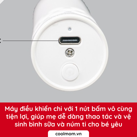 Bộ cọ rửa bình sữa điện Moaz Bébé MB-047