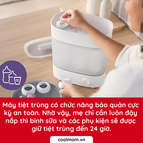 Máy tiệt trùng bình sữa Philips Avent 3 in 1 SCF291.00