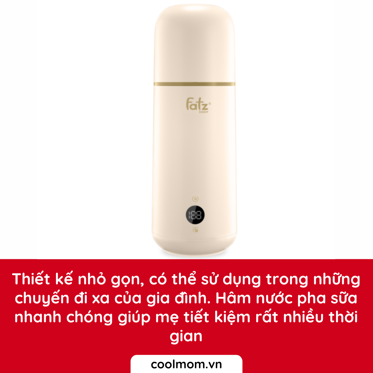 Dụng cụ hâm nước pha sữa cầm tay Fatzbaby Mini Smart 2 FB3625VA