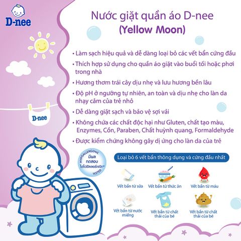 Nước giặt quần áo D-nee 3000 ML - Yellow Moon