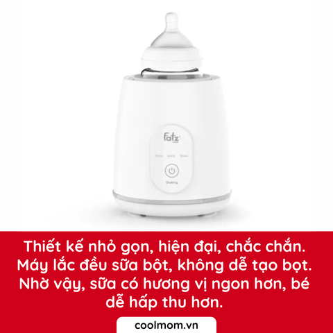 Máy lắc bình sữa điện tử Fatzbaby SHAKE 1 FB3910HB