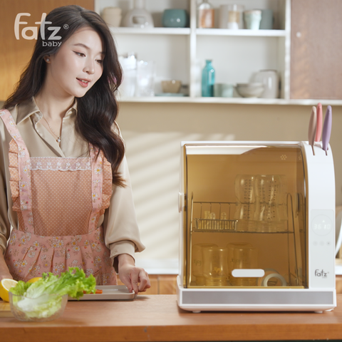 Máy úp bình sữa, bát đĩa, tiệt trùng UVC, sấy khô và bảo quản Tidy 8