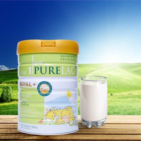 Sữa bột dinh dưỡng PureLac Royal Plus Stage 1 cho trẻ từ 0-6 tháng tuổi 800G
