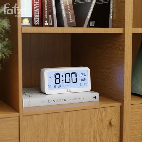 Nhiệt ẩm kế điện tử đa năng kèm đồng hồ báo thức Fatzbaby Senmax 1