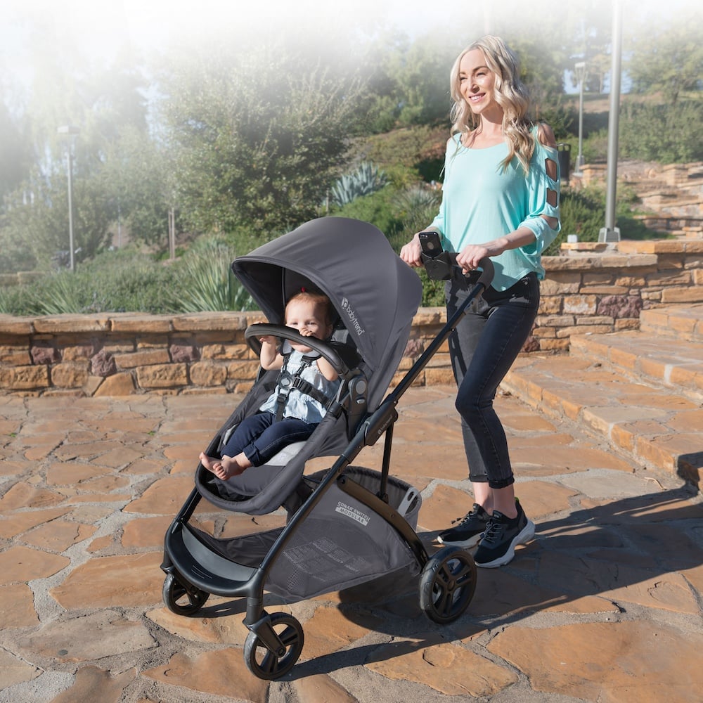 Xe đẩy cho bé Baby Trend Sonar Switch 6-in-1 Modular Travel System tích hợp ghế ô tô