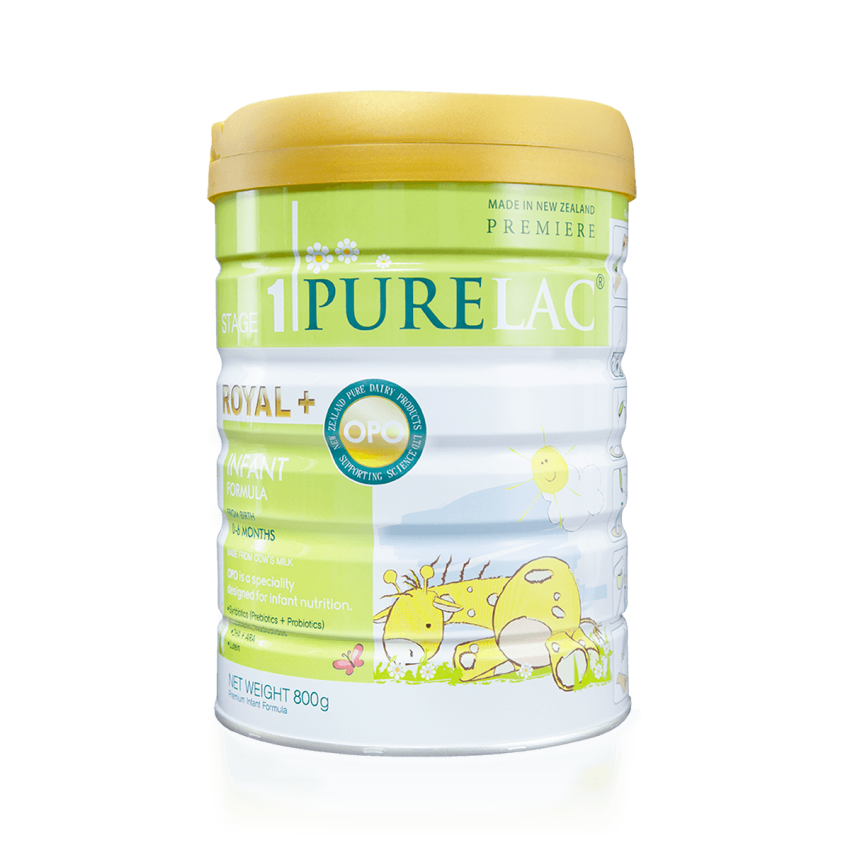 Sữa bột dinh dưỡng PureLac Royal Plus Stage 1 cho trẻ từ 0-6 tháng tuổi 800G
