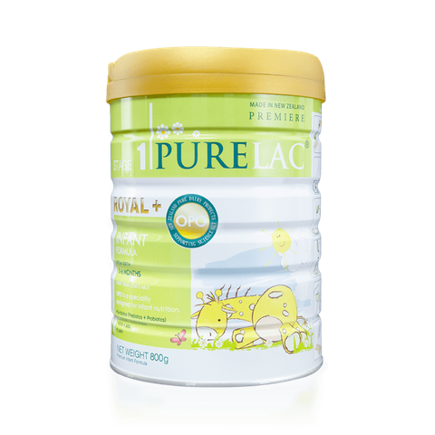 Sữa bột dinh dưỡng PureLac Royal Plus Stage 1 cho trẻ từ 0-6 tháng tuổi 800G