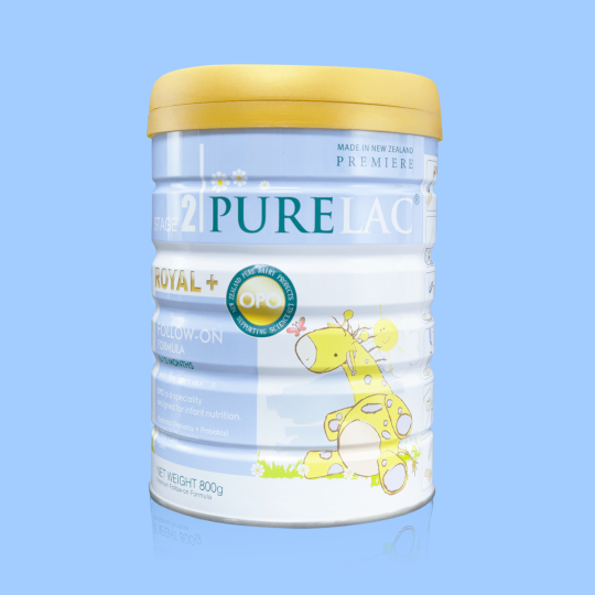 Sữa bột dinh dưỡng PureLac Royal Plus Stage 2 cho trẻ 6-12 tháng tuổi 800G