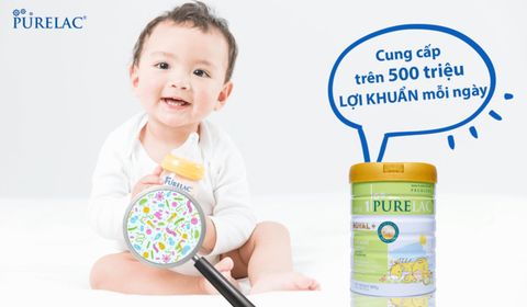 Sữa bột dinh dưỡng PureLac Royal Plus Stage 1 cho trẻ từ 0-6 tháng tuổi 800G