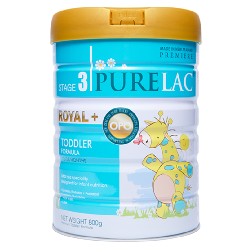 Sữa bột dinh dưỡng PureLac Royal Plus Stage 3 cho trẻ từ 12-36 tháng tuổi 800G
