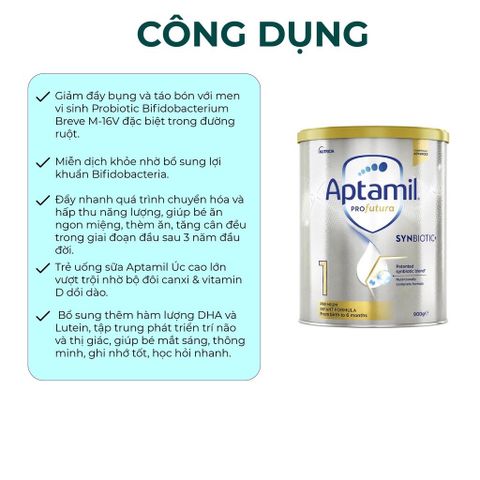 Sữa Aptamil Úc 900g, sữa Aptamil bạc PROfutura số 1,2,3,4 date mới