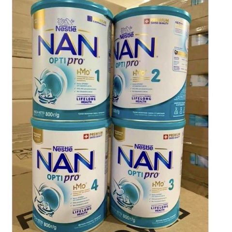Sữa NAN Nga 800g đủ số 1, 2, 3, 4