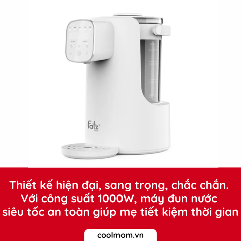 Máy đun và hâm nước pha sữa Fatzbaby SMART 5 PLUS FB3823HB