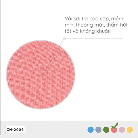 SET khẩu trang mẹ và bé Coolmom chất liệu sợi tre cao cấp màu hồng flamingo size S / CM-0007-S-HF