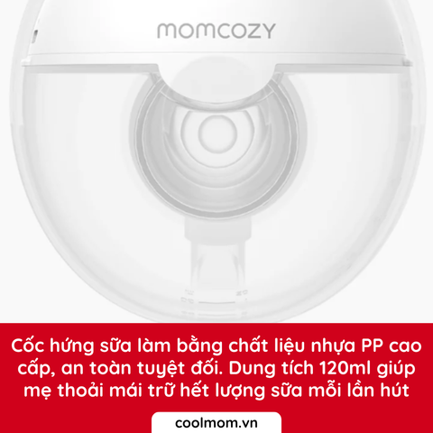Máy hút sữa rảnh tay không dây Momcozy M5