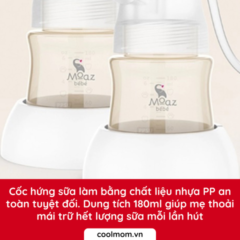 Máy hút sữa điện đôi Moaz BéBé MB-029