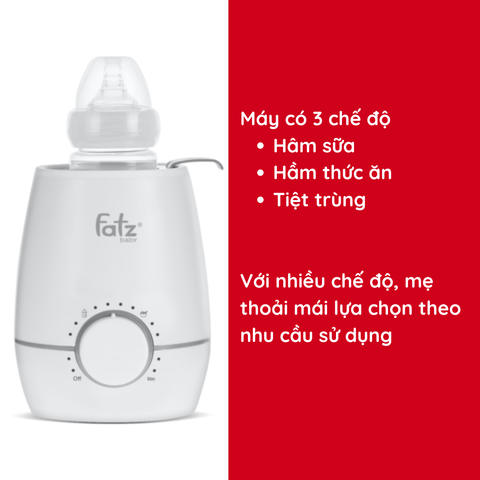 Máy hâm sữa và tiệt trùng Fatzbaby Mono 10 FB3053SJ