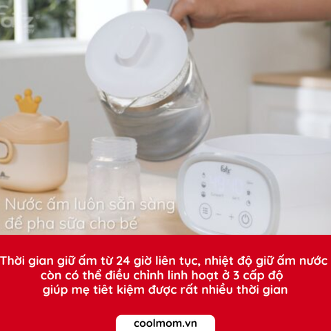 Máy đun nước và hâm nước pha sữa điện tử Fatzbaby QUICK 9 FB3526TN