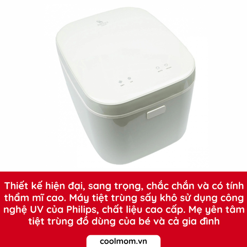 Máy tiệt trùng sấy khô Moaz BéBé tia UV MB-019