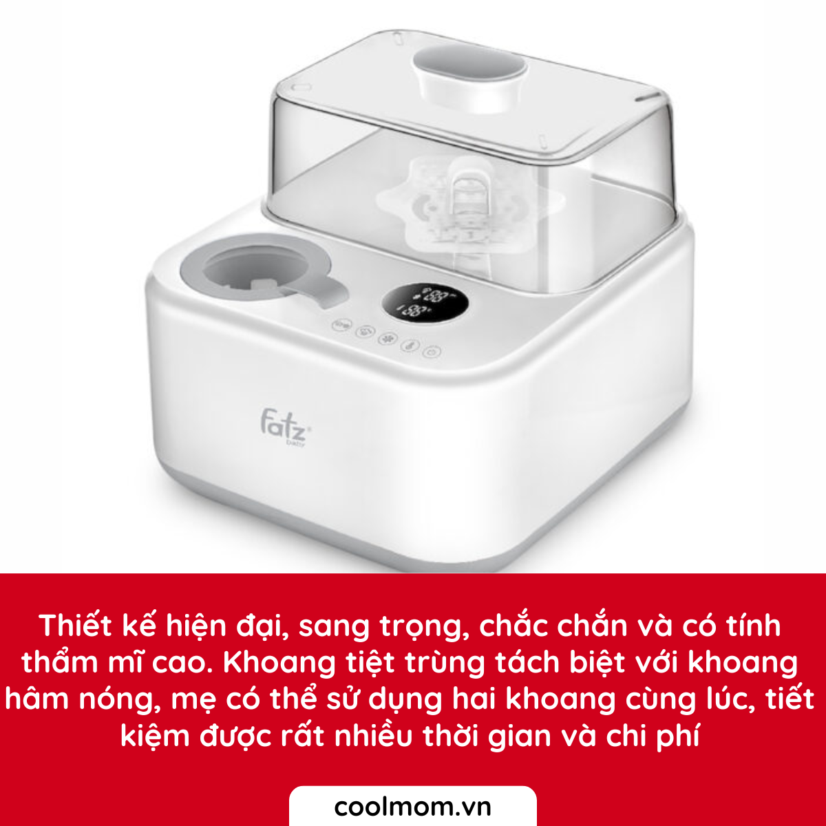 Máy tiệt trùng bình sữa Fatzbaby CAPTAIN 1 FB4320SJ