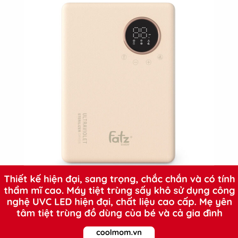 Máy tiệt trùng bình sữa Fatzbaby UVC KING 2 FB4799BT