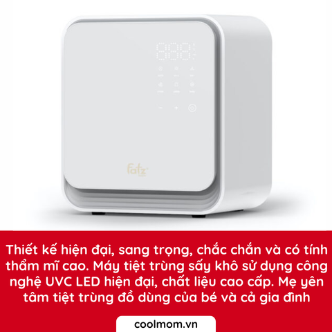 Máy tiệt trùng bình sữa Fatzbaby UVC KING 1 FB4722BT