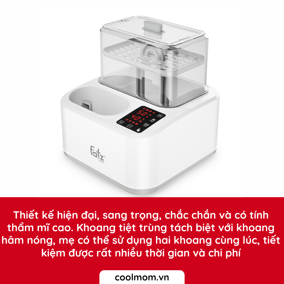 Máy tiệt trùng bình sữa Fatzbaby CAPTAIN 2 FB4315SL