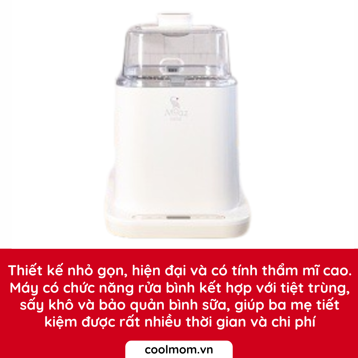 Máy rửa bình sữa Moaz BéBé MB-064