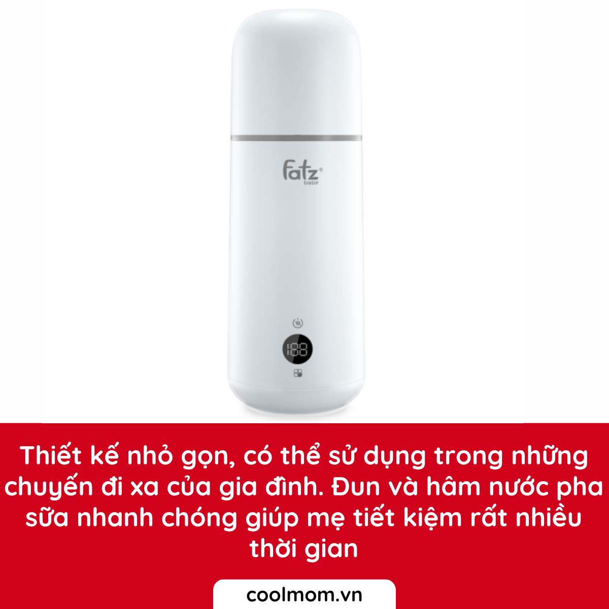 Dụng cụ đun và hâm nước pha sữa cầm tay Fatzbaby Mini Smart 1 FB3622VA