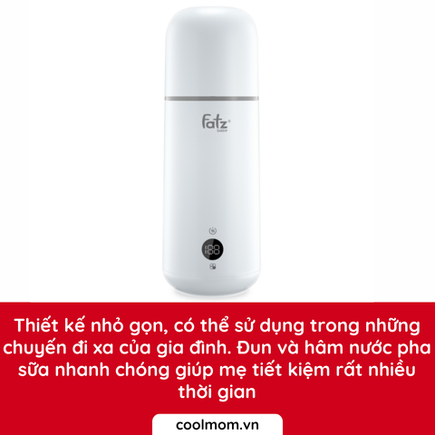 Dụng cụ đun và hâm nước pha sữa cầm tay Fatzbaby Mini Smart 1 FB3622VA