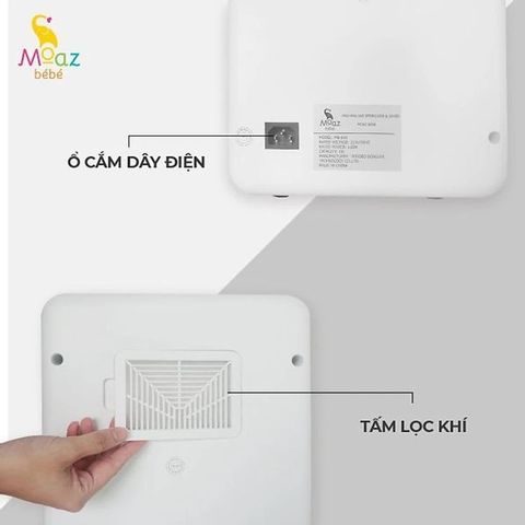 Máy tiệt trùng sấy khô Moaz BéBé UVC bảo quản bình sữa MB-038