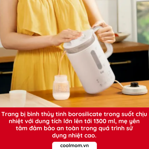 Máy đun và hâm nước pha sữa điện tử Fatzbaby Quickpro 3 FB3700MX