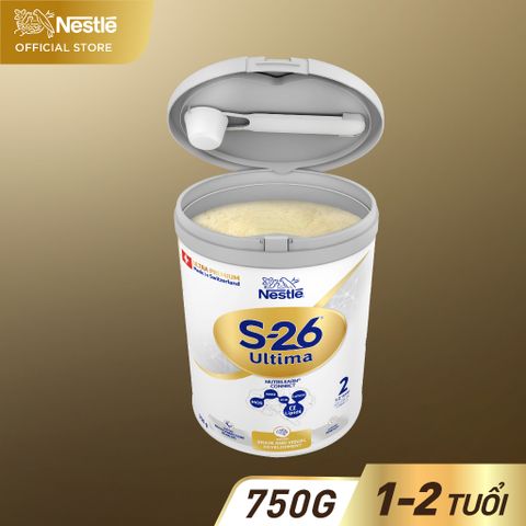 Sữa Bột Nestlé S-26 ULTIMA 2 (S26) 750G từ Thụy Sỹ với hợp chất NUTRILEARN CONNECT chứa Sphingomyelin và DHA