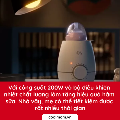 Máy hâm sữa và tiệt trùng Fatzbaby Mono 10 FB3053SJ