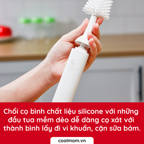 Bộ cọ rửa bình sữa điện Moaz Bébé MB-047