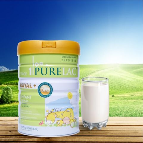Sữa bột dinh dưỡng PureLac Royal Plus Stage 1 cho trẻ từ 0-6 tháng tuổi 800G