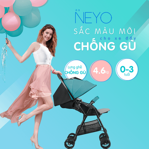 Xe đẩy cho bé Combi NEYO (2 chiều - Màu xanh)