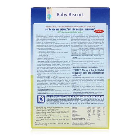 Bột ăn dặm HiPP 250g chúc ngủ ngon dinh dưỡng sữa bích quy