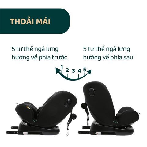 Ghế ô tô Chicco Unico Evo Classic xoay 360˚ ISOFIX - Màu Đen