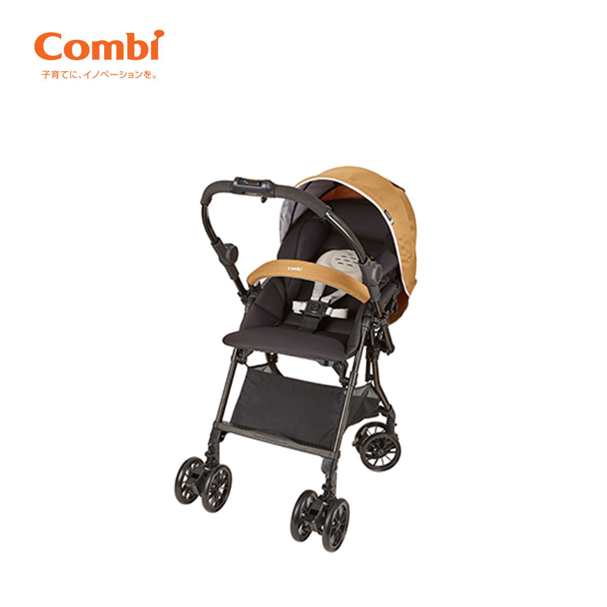 Xe đẩy cho bé Combi Neyo 4Cas Compact (2 chiều - Màu vàng)
