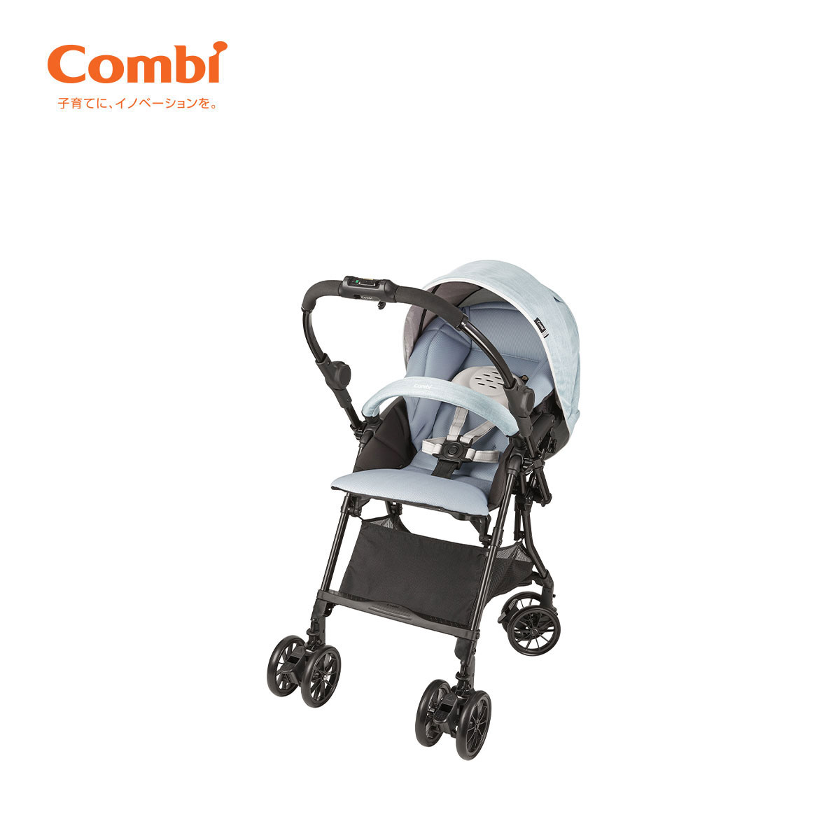 Xe đẩy cho bé Combi Neyo 4Cas Compact (2 chiều - Màu xanh)