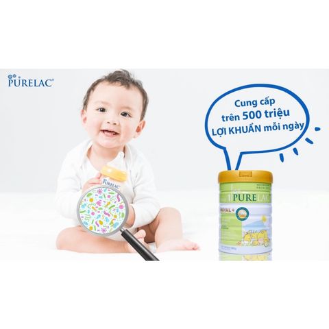 Sữa bột dinh dưỡng PureLac Royal Plus Stage 1 cho trẻ từ 0-6 tháng tuổi 800G