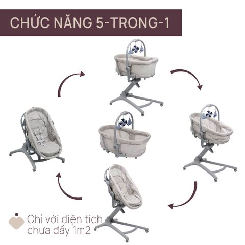 Ghế nôi di động Chicco Baby hug Pro màu be
