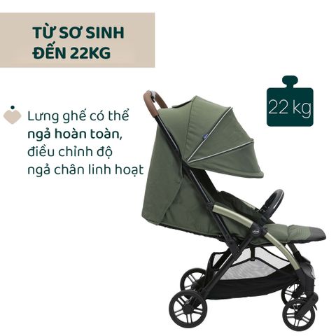 Xe đẩy cho bé Chicco Goody Xplus (1 chiều - Màu Xanh ánh rêu)