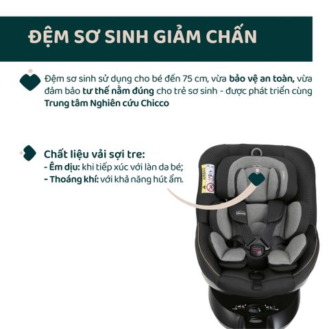 Ghế ô tô Chicco Seat 105 xoay 360˚ ISOFIX