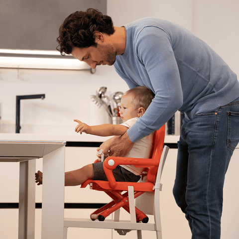 Ghế ăn dặm gấp gọn Chicco Pocket Snack Xanh bạc hà