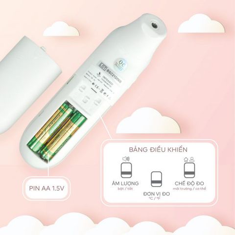 Nhiệt kế hồng ngoại đa năng Moaz BéBé MB-024